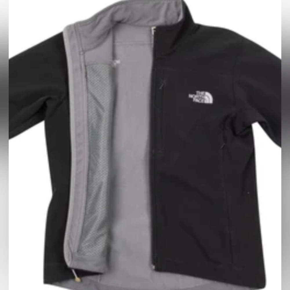 The North Face Apex Black and Gray Softshell Jacket Womens  Size XL